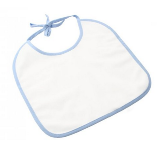 Baby Bib - Blue edging